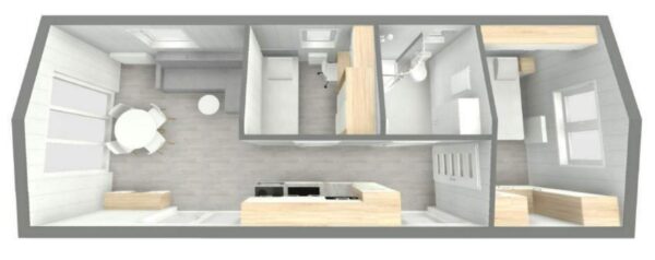 Mobilheim | Fertighaus | Windsor B Premium | Neubau | 2 SZ | 10,0×4,0 M. | Auf Bestellung – Bild 4